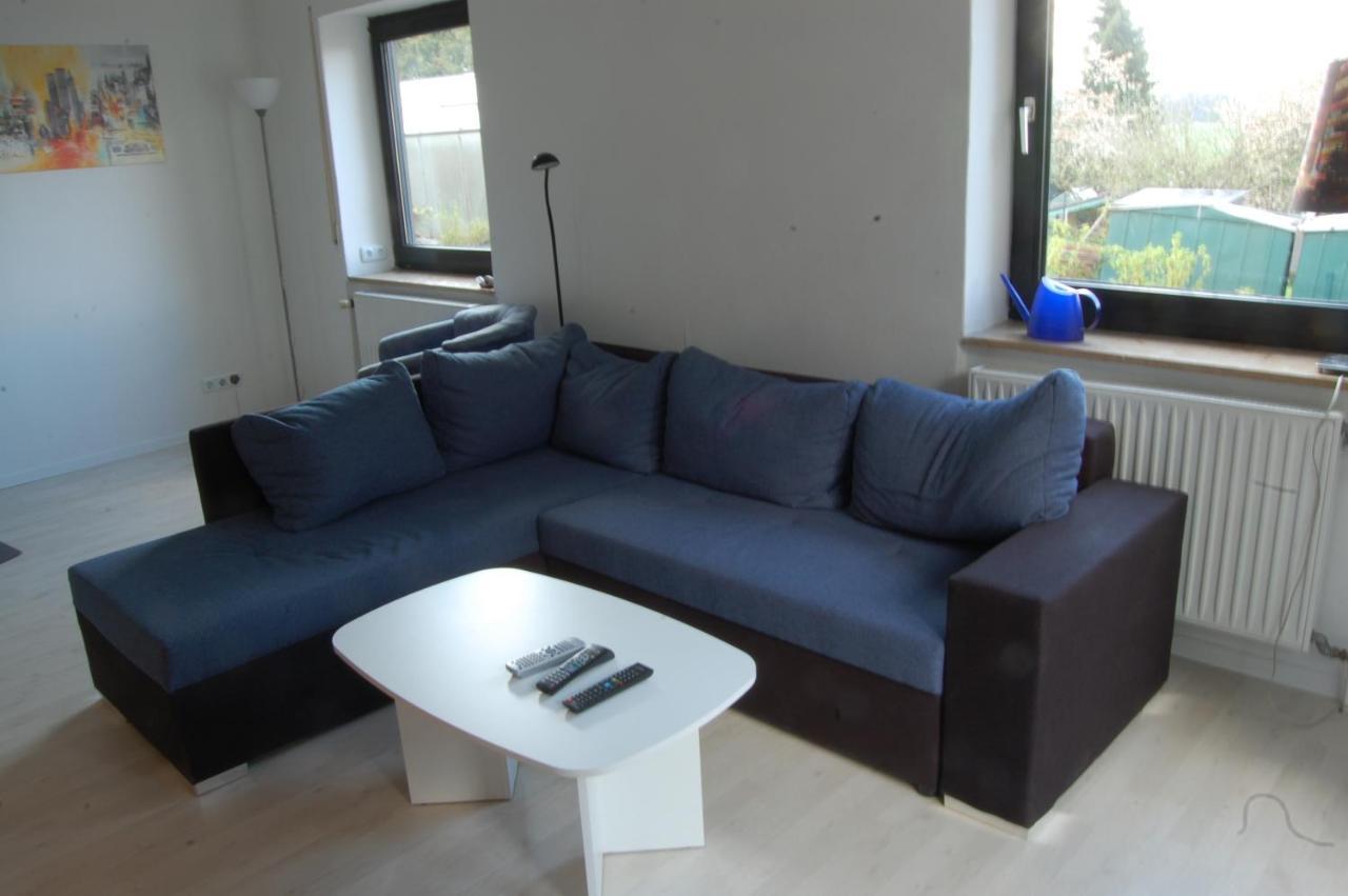 Wohnung mit Kamin Terrasse und Grill in der Nähe von Nürnberg Burgthann Exterior foto